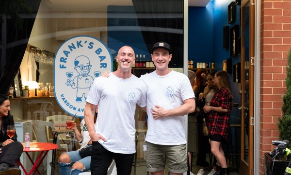 Current short-term tenants at the old Frank's, Spe Caruana and Tom McLean