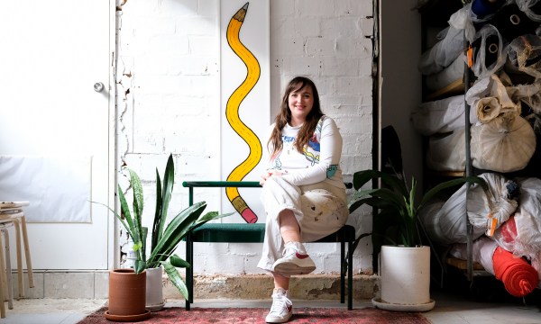 Billie Justice Thomson in her Gilles Street Studio