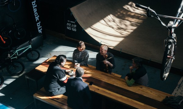Thumbnail for The Australian String Quartet are more than happy in a half-pipe