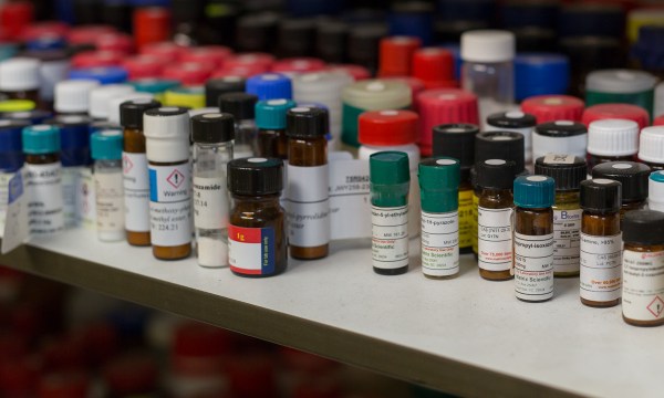 We truly have no idea what these tiny bottles have got to do with curing Alzheimer's Disease or treating anxiety
