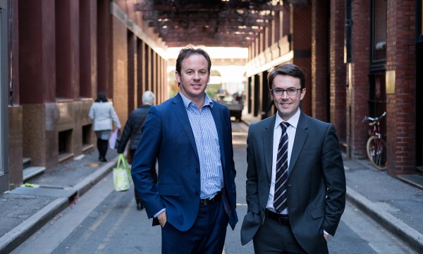 Myriota co-founders Alex Grant and David Haley