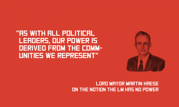 Thumbnail for Lord Mayor Martin Haese on the notion the LM has no power