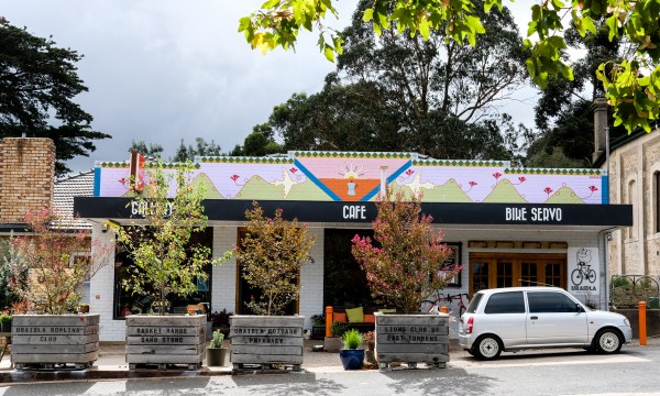 Stall 1195's mural was designed and painted by local artist Nadika Suartika