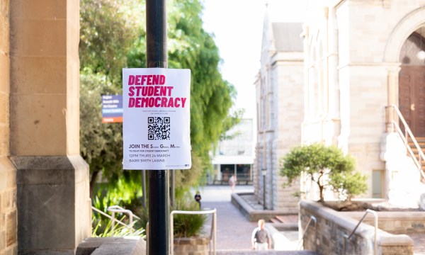 Thumbnail for Students pass motion of no confidence in University of Adelaide leadership